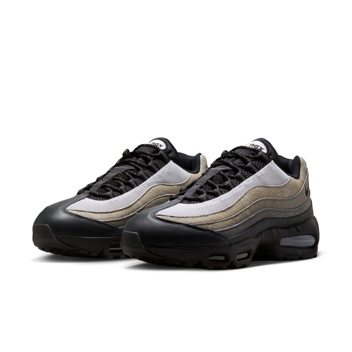 NIKE AIR MAX 95 BIG BUBBLE IR0802-100 "PAISLEY LEATHER" - WHITE/BLACK/LIGHT GRAPHITE/LIGHT CHARCOAL