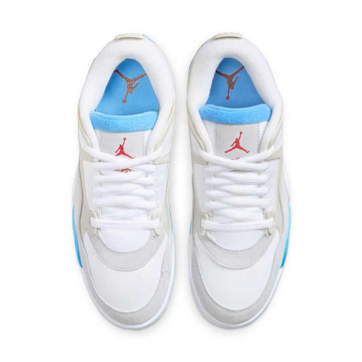 AIR JORDAN 4 RM FQ7939-104 "WHITE LEGEND BLUE" - WHITE/NUTREAL GREY