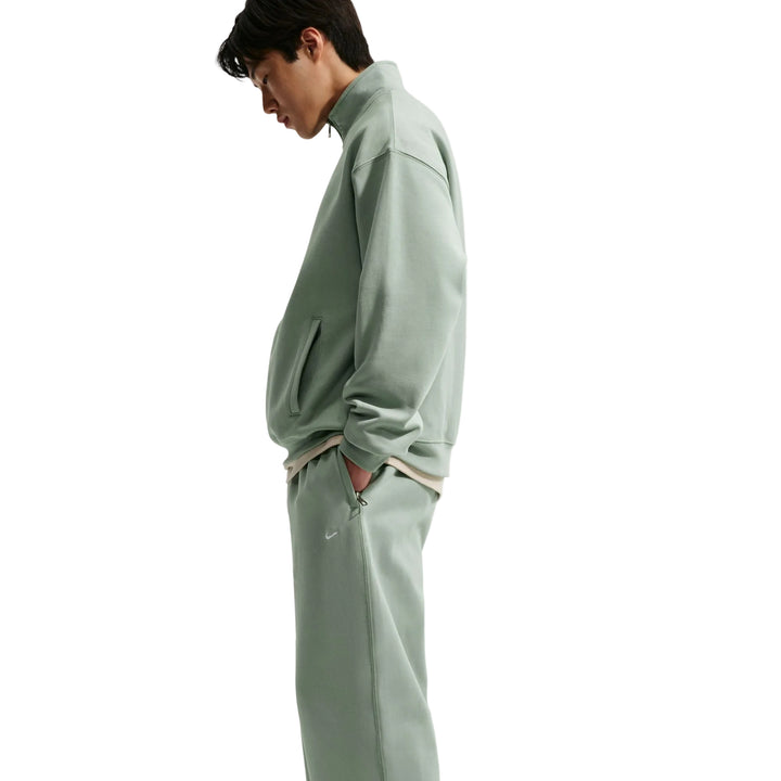 NIKE SOLO SWOOSH OPEN HEM TROUSERS HV1090-006 - STEAM/WHITE