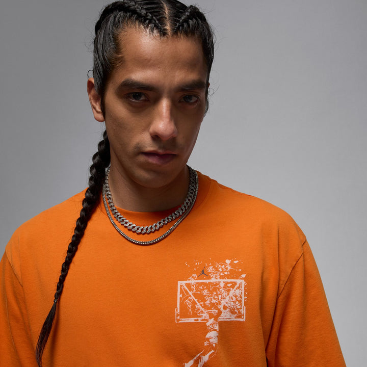 JORDAN BROOKLYN SHATTERED BACKBOARD OVERSIZED TEE IB3297-805 - STARFISH/SAIL