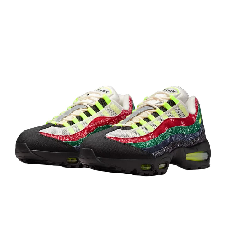 NIKE AIR MAX 95 SP IQ0620-100 "BIG BUBBLE PAISLEY NEON" - SAIL/VOLT