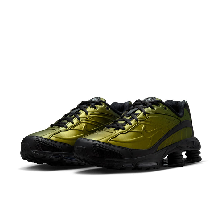 NIKE SHOX RIDE 2 IH4468-001 "BLACK/OLIVE KHAKI" - BLACK/OLIVE FLAK/METALLIC SILVER/CARGO KHAKI