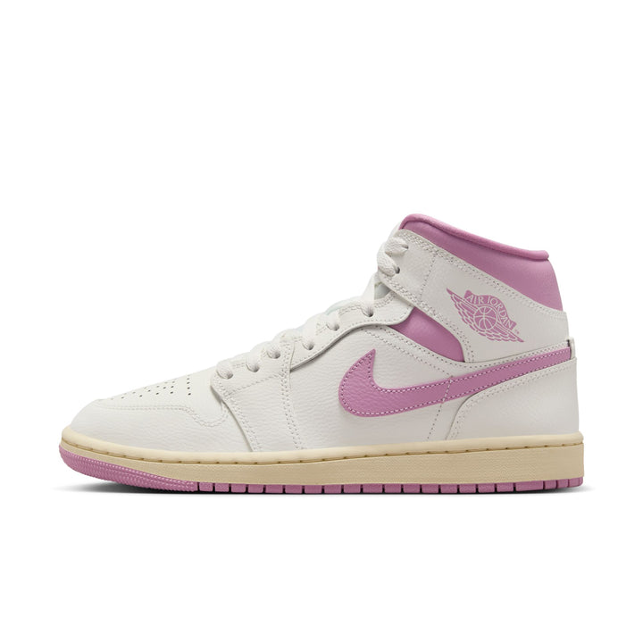 WOMENS JORDAN 1 MID BQ6472-162 "SAIL PINK COCONUT MILK"