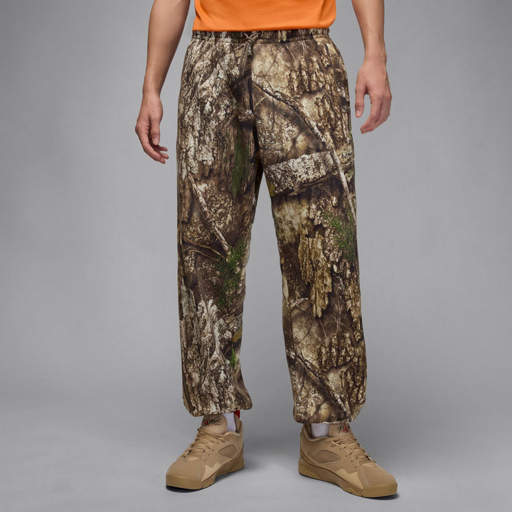 JORDAN BROOKLYN FLEECE PANT "REAL TREE" HV1862-222 - MEDUIM OLIVE/SAIL