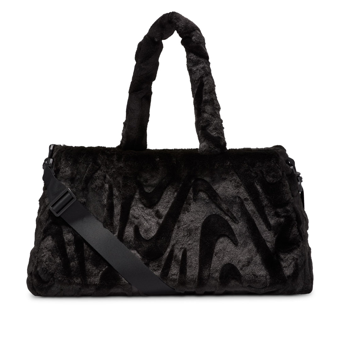 NIKE FAUX FUR TOTE FZ 1323-010 - BLACK/BLACK