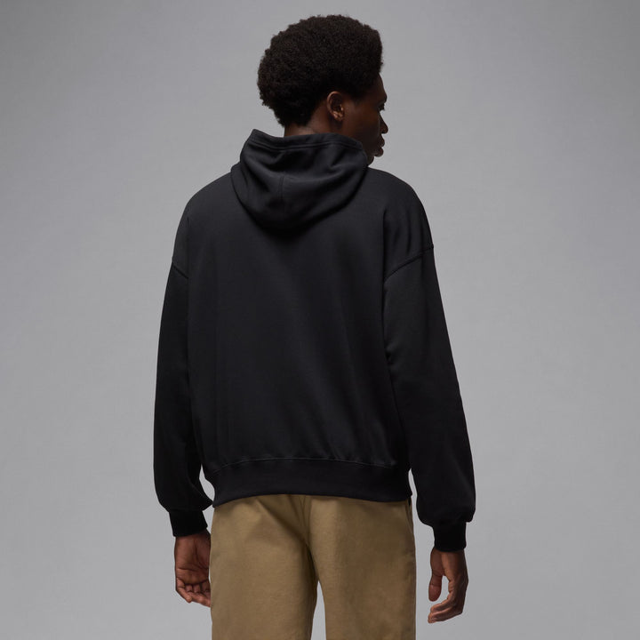 JORDAN FLIGHT OVERSIZED PULLOVER HOOD HV0113-010 - BLACK/DARK BLACK POWDER BLUE