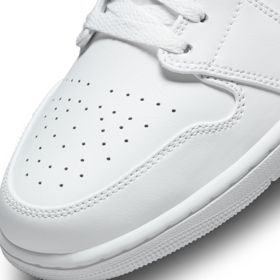 AIR JORDAN 1 LOW 553558-136 "TRIPLE WHITE" - WHITE/WHITE