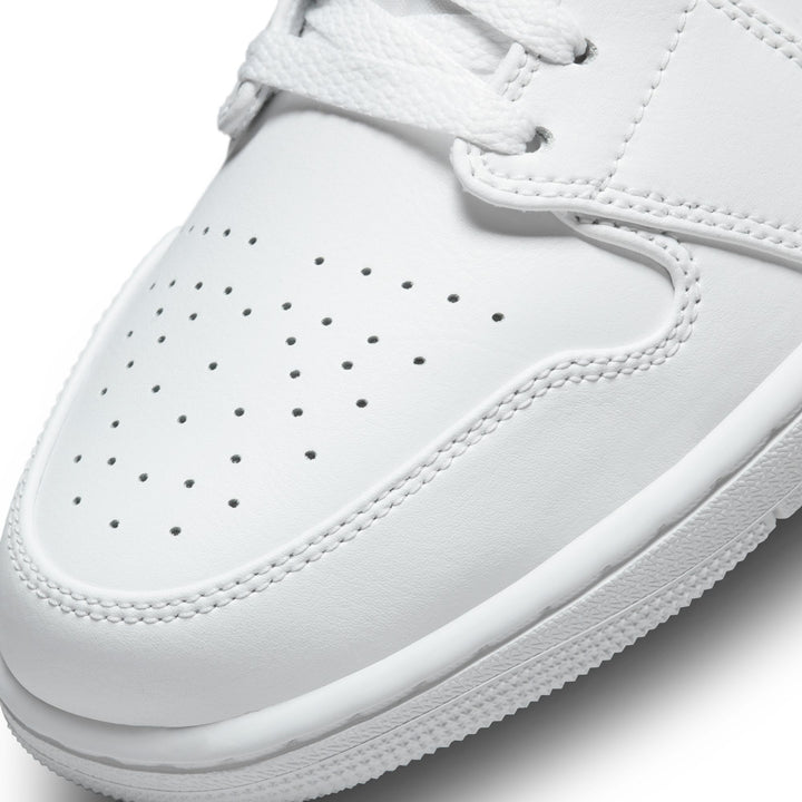 AIR JORDAN 1 LOW 553558-136 "TRIPLE WHITE" - WHITE/WHITE