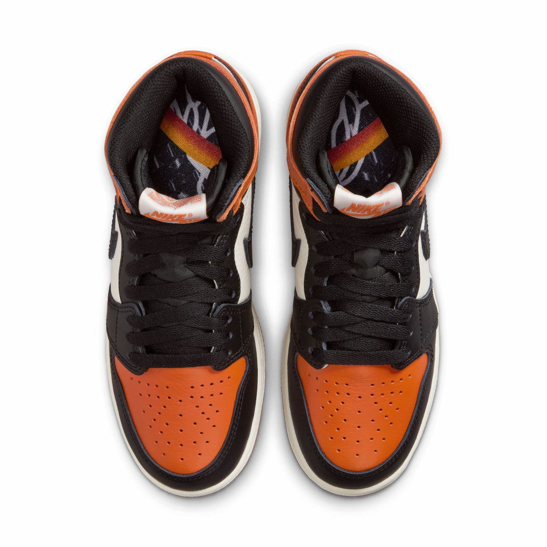 AIR JORDAN 1 RETRO HIGH OG GS FD1437-008 "SHATTERED BACKBOARD" - BLACK/SAIL/STARFISH