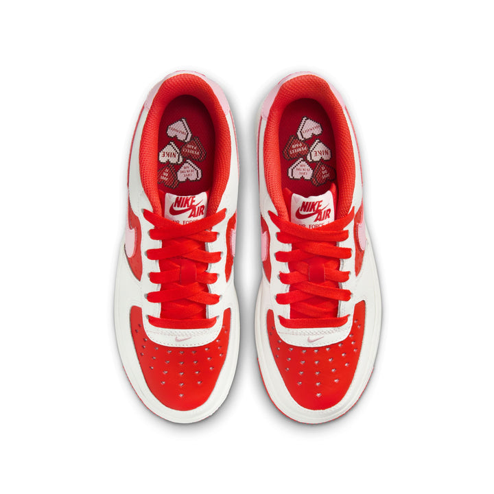 NIKE AIR FORCE 1 GS "VALENTINES DAY" - SAIL/PINK FOAM/COLLEGE GREY