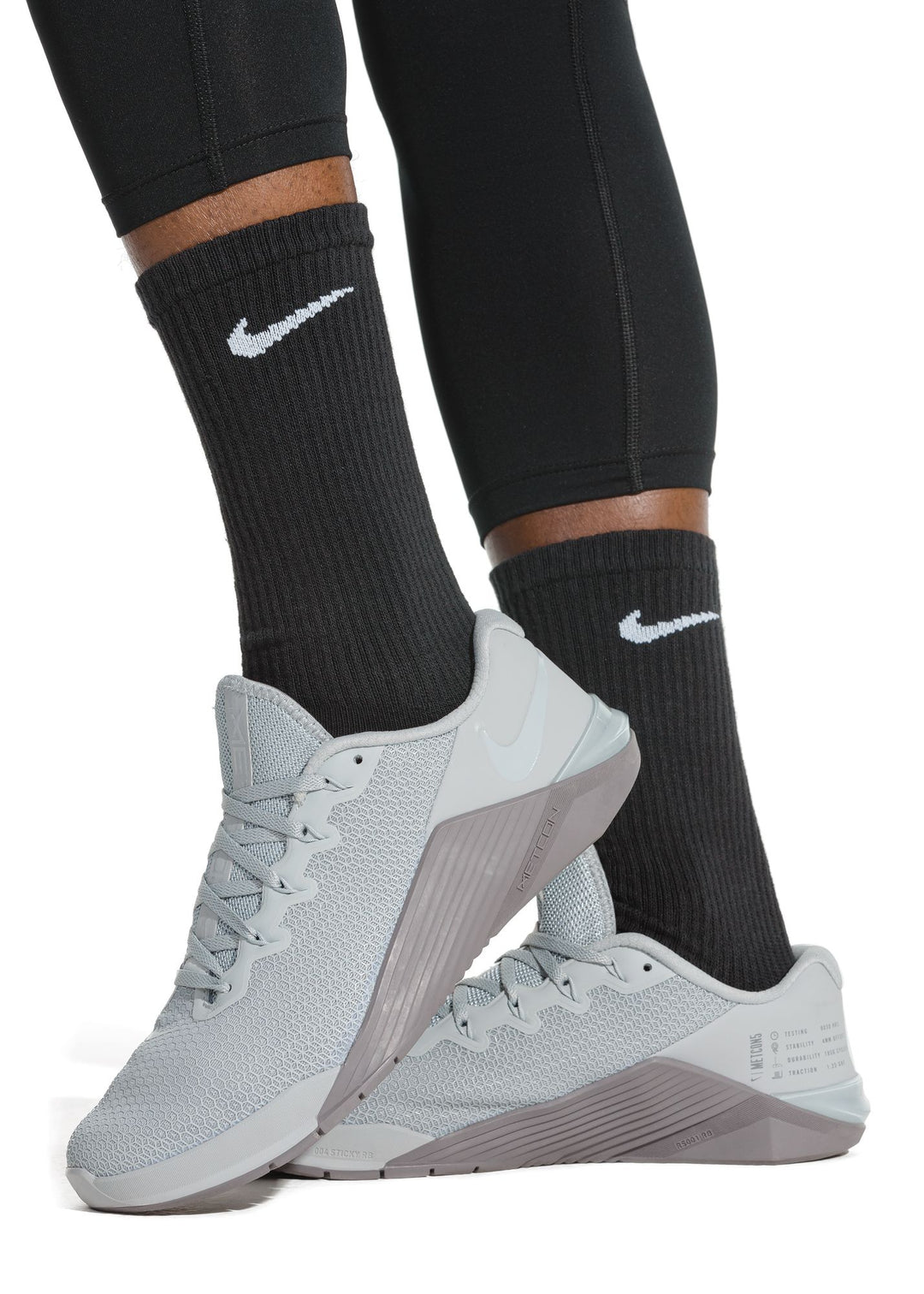 NIKE EVERYDAY PLUS CUSHIONED SX6897 010 - BLK/BLK