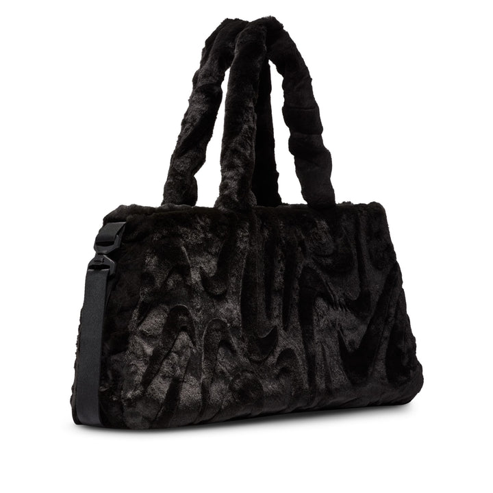 NIKE FAUX FUR TOTE FZ 1323-010 - BLACK/BLACK