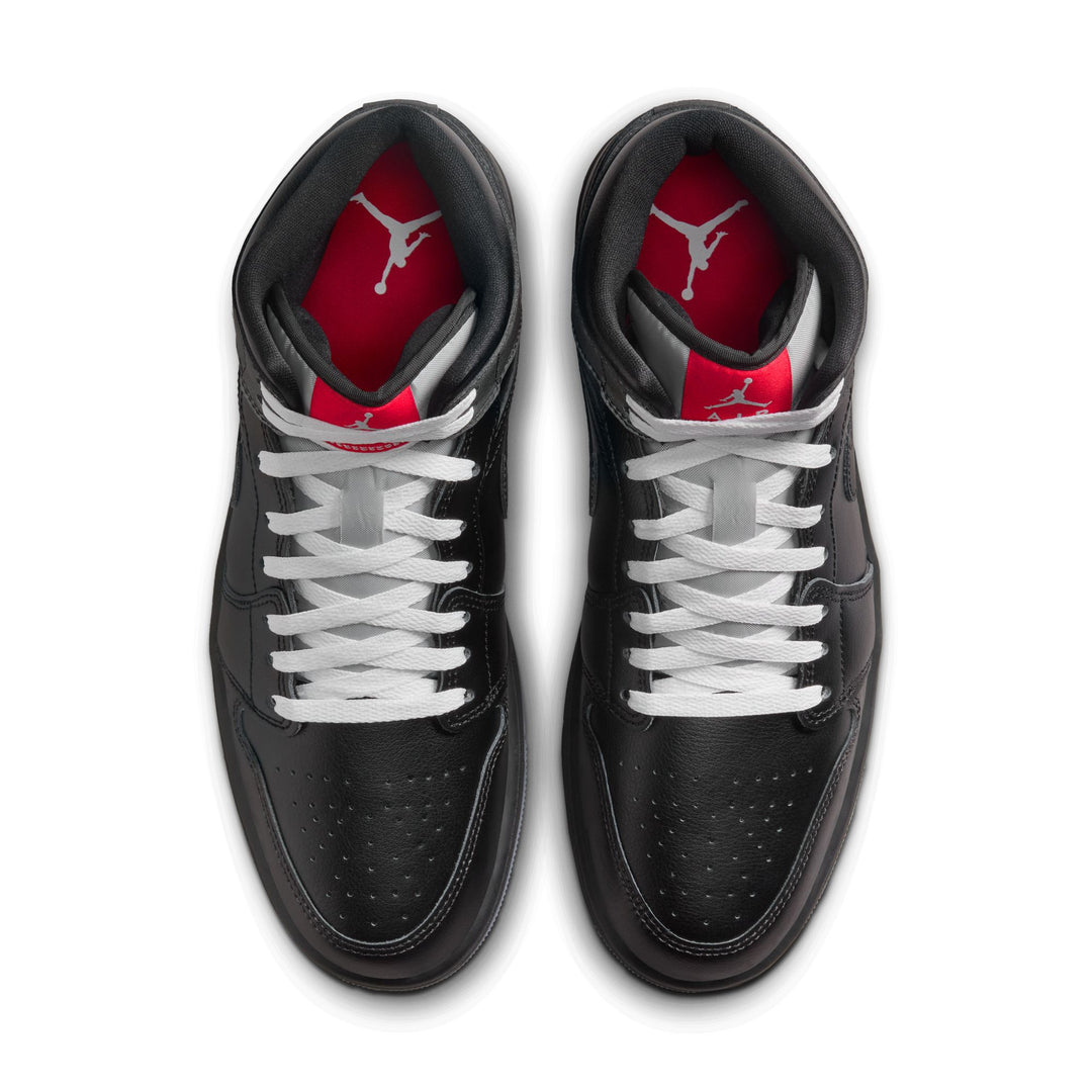AIR JORDAN 1 MID SE HV5177-010 "BLACK METALLIC" - BLACK/WHITE/WOLF GREY/BLACK
