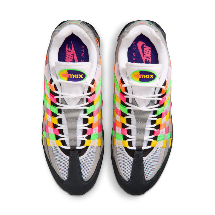 NIKE AIR MAX 95 WOVEN IB3695-100 "MULTICOLOUR" - WHITE/PURPLE DYNASTY