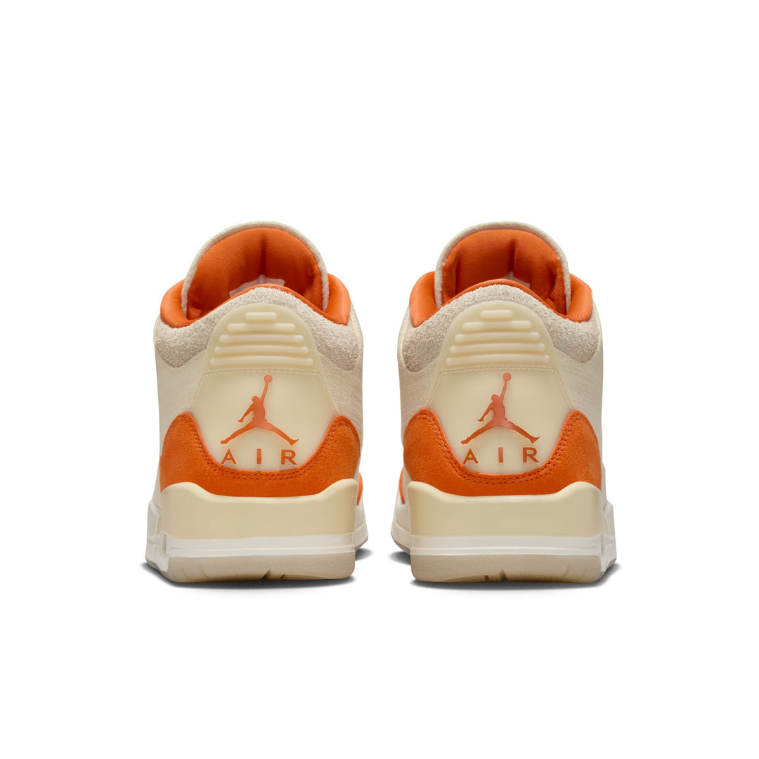 WOMENS AIR JORDAN 3 RETRO IH7694-200 "STARFISH" - FOSSIL/STARFISH/SAIL