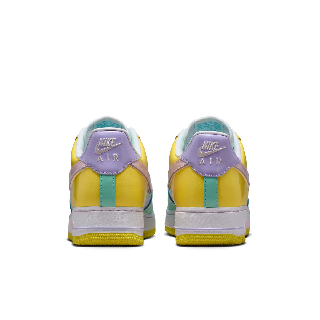 NIKE AIR FORCE 1 '07 IQ9706-701 "EASTER" - YELLOW PULSE/PINK FOAM/HYDRANGEAS/EMERALD RISE/WHITE