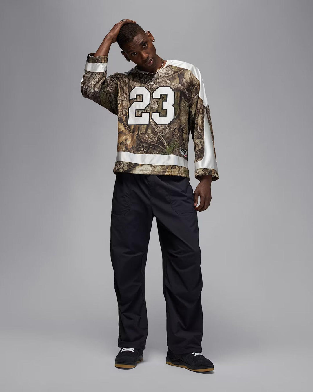 JORDAN BROOKLYN JERSEY REAL TREE IB3964-222 - MEDUIM OLIVE/SAIL