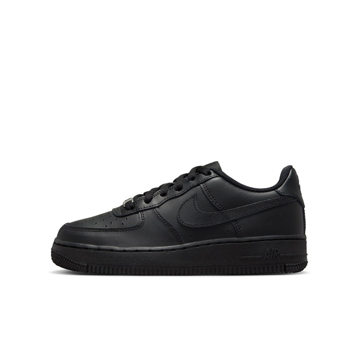 NIKE AIR FORCE 1 (GS) - BLACK/BLACK