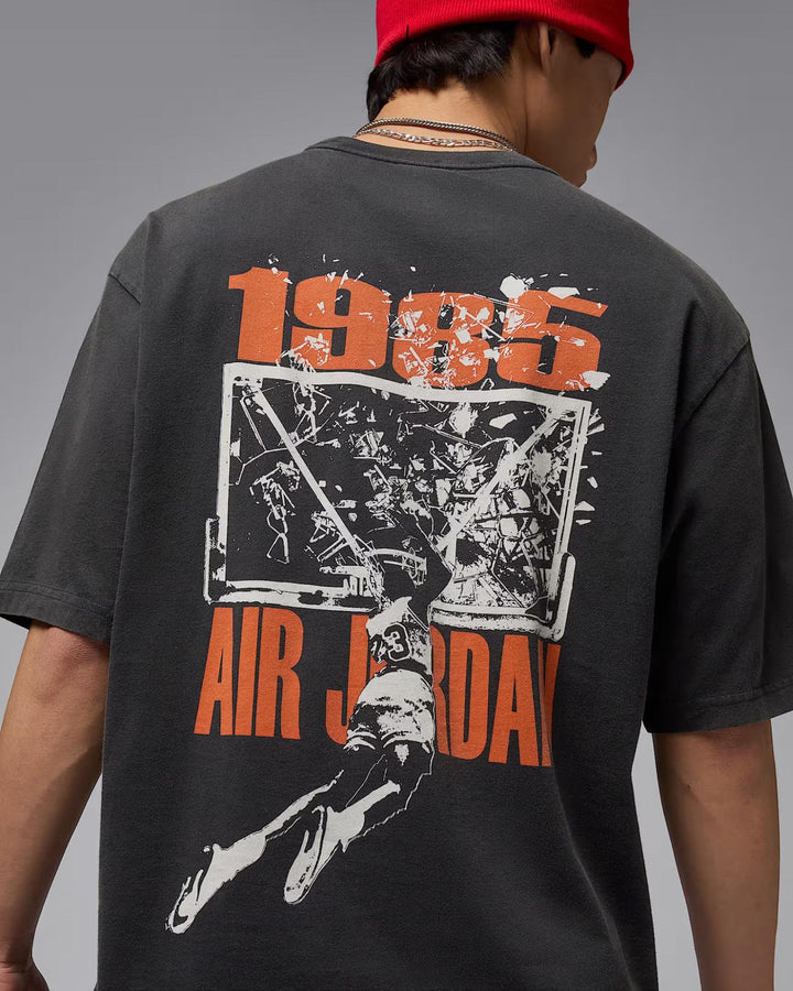 JORDAN BROOKLYN MENS OVERSIZED TEE IB3297-045 - OFF NOIR/SAIL