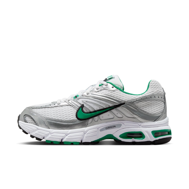 WOMENS NIKE AIR MAX MOTO 2K HQ2056-102 "WHITE STADUIM GREEN" - WHITE/STADIUM GREEN-METALLIC SILVER