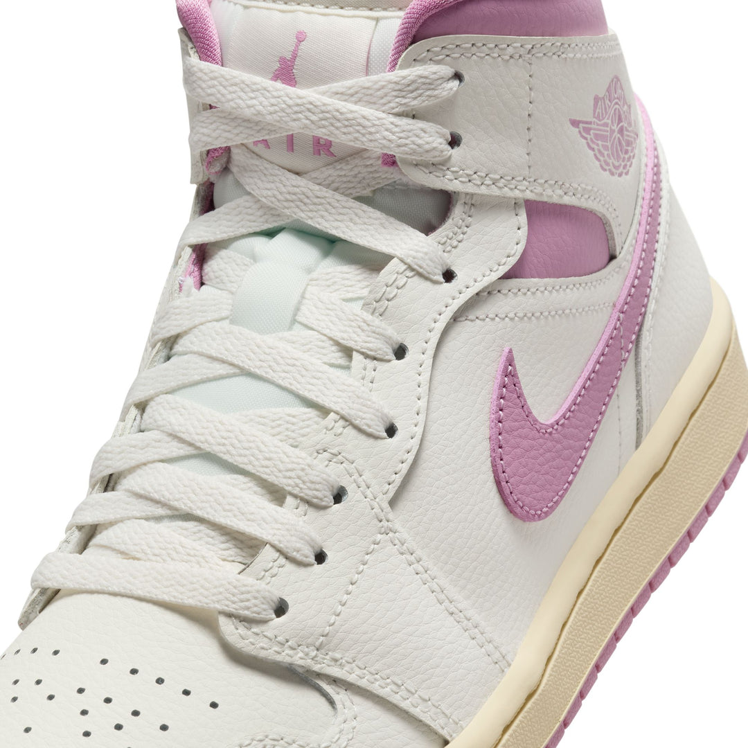 WOMENS JORDAN 1 MID BQ6472-162 "SAIL PINK COCONUT MILK"