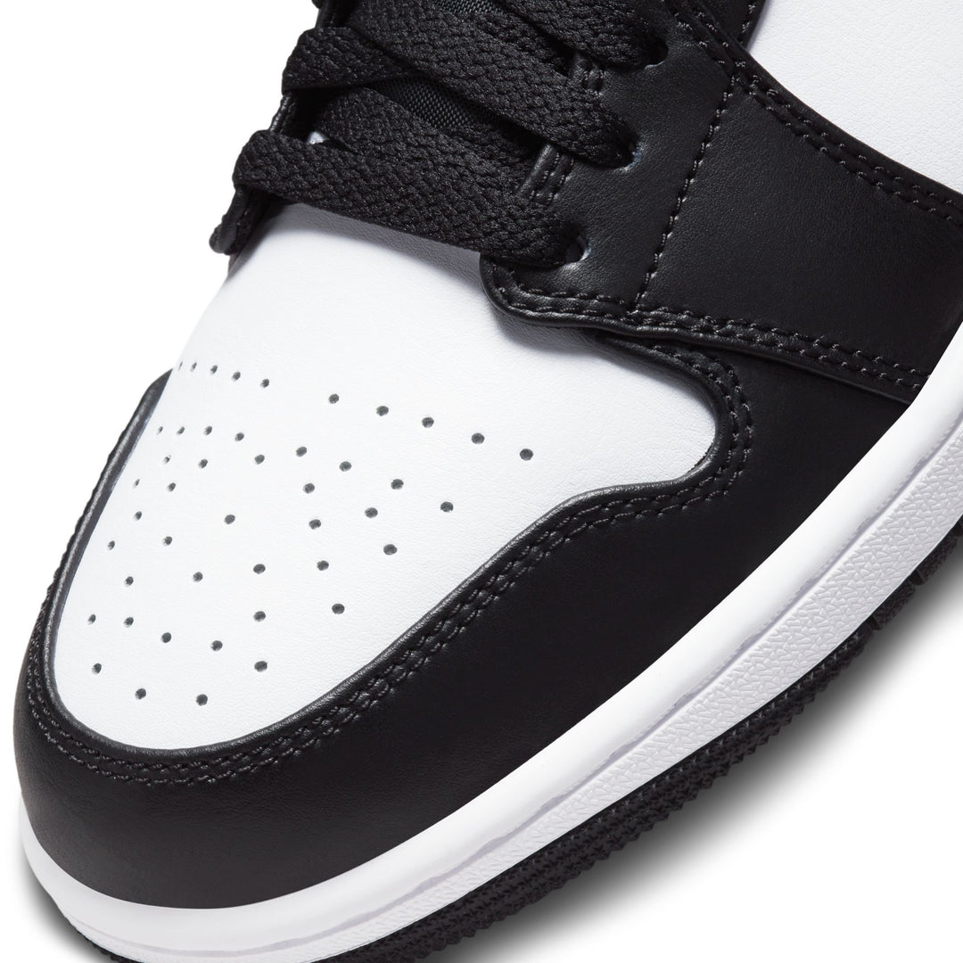 AIR JORDAN 1 LOW 553558-040 "BLACK/WHITE/GREY" - BLACK/PARTICLE GREY/WHITE