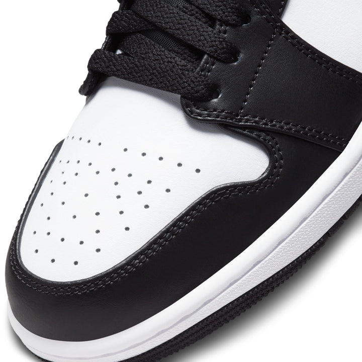 AIR JORDAN 1 LOW 553558-040 "BLACK/WHITE/GREY" - BLACK/PARTICLE GREY/WHITE