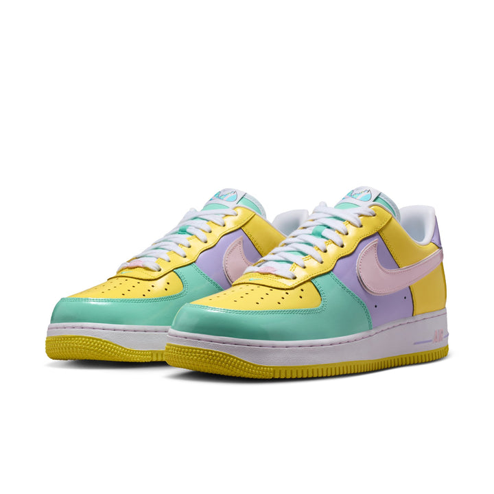 NIKE AIR FORCE 1 '07 IQ9706-701 "EASTER" - YELLOW PULSE/PINK FOAM/HYDRANGEAS/EMERALD RISE/WHITE