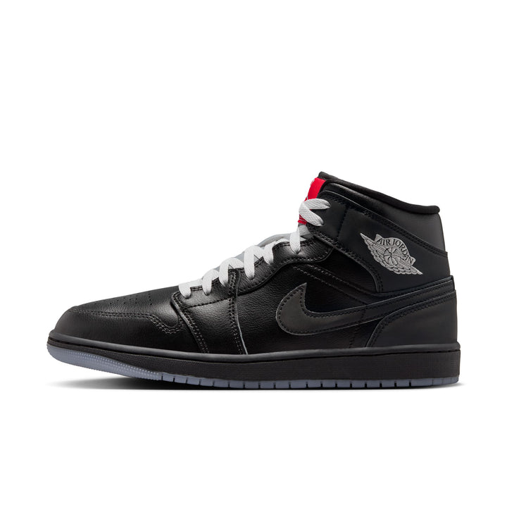 AIR JORDAN 1 MID SE HV5177-010 "BLACK METALLIC" - BLACK/WHITE/WOLF GREY/BLACK