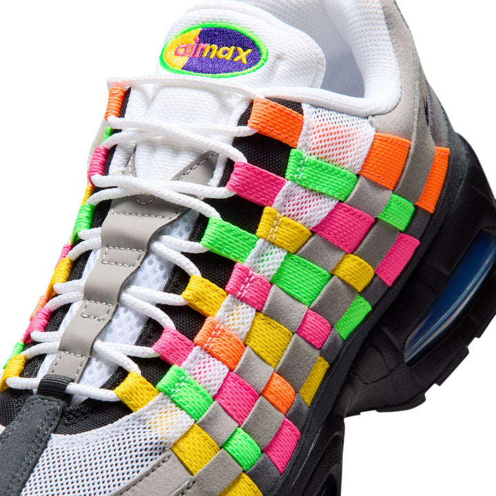 NIKE AIR MAX 95 WOVEN IB3695-100 "MULTICOLOUR" - WHITE/PURPLE DYNASTY