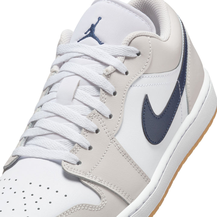 AIR JORDAN 1 LOW 553558-146 "MIDNIGHT NAVY/NUTRAL GREY" - MIDNIGHT NAVY/NUTRAL GREY