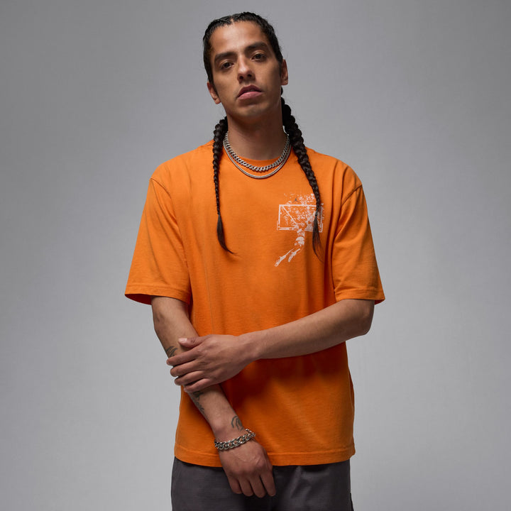 JORDAN BROOKLYN SHATTERED BACKBOARD OVERSIZED TEE IB3297-805 - STARFISH/SAIL