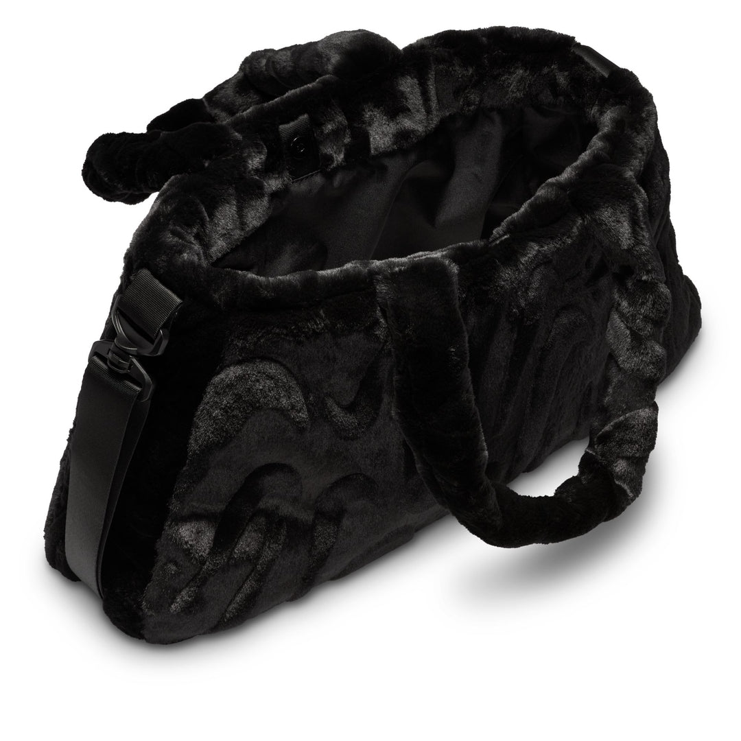 NIKE FAUX FUR TOTE FZ 1323-010 - BLACK/BLACK