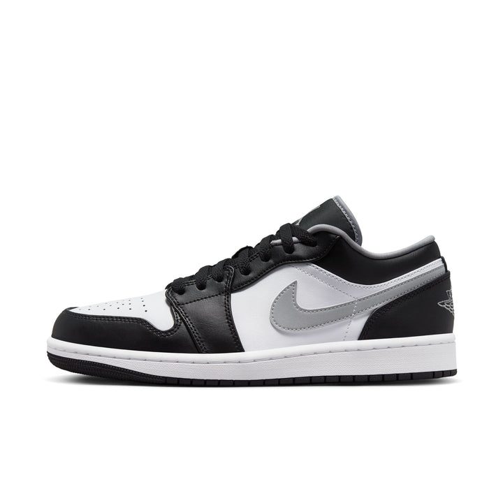AIR JORDAN 1 LOW 553558-040 "BLACK/WHITE/GREY" - BLACK/PARTICLE GREY/WHITE