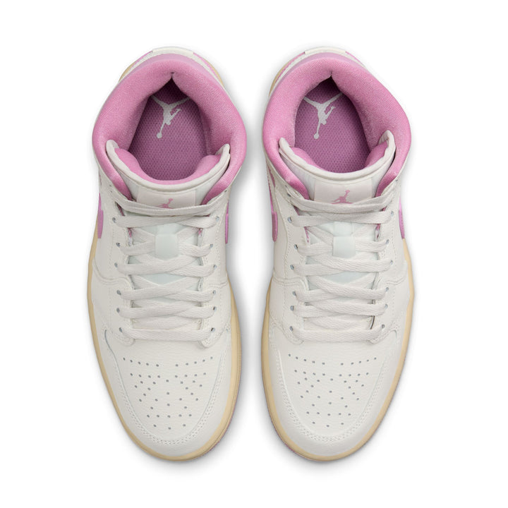 WOMENS JORDAN 1 MID BQ6472-162 "SAIL PINK COCONUT MILK"