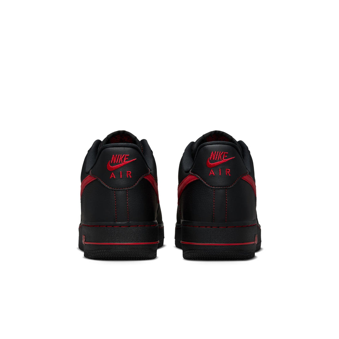 NIKE AIR FORCE 1 '07 LV8 HQ2037-005 "BRED" - BLACK/UNIVERSITY RED