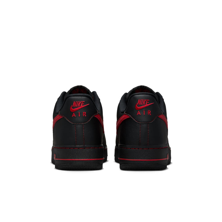 NIKE AIR FORCE 1 '07 LV8 HQ2037-005 "BRED" - BLACK/UNIVERSITY RED