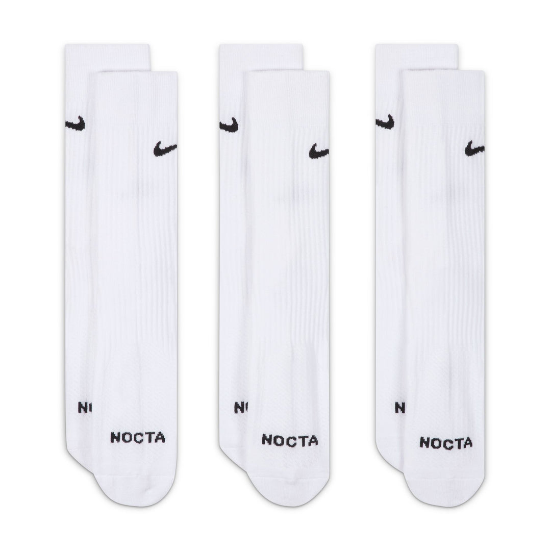 NIKE NOCTA SOCKS 3PK DD9240-100 - WHITE/BLACK