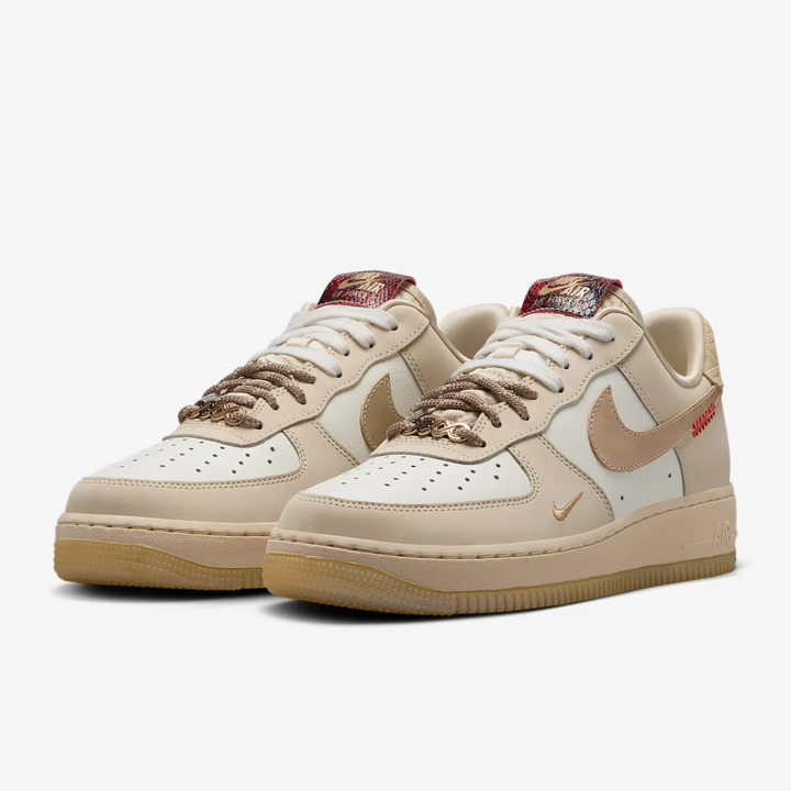 WOMENS NIKE AIR FORCE 1 '07 LX HV5990-172 - SAIL/TEAM GOLD-LT KHAKI-PARACHUTE BEIGE