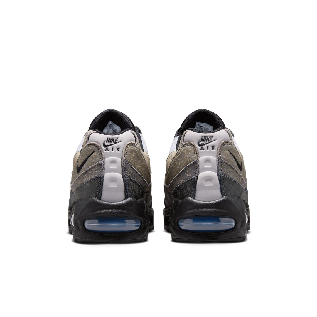 NIKE AIR MAX 95 BIG BUBBLE IR0802-100 "PAISLEY LEATHER" - WHITE/BLACK/LIGHT GRAPHITE/LIGHT CHARCOAL