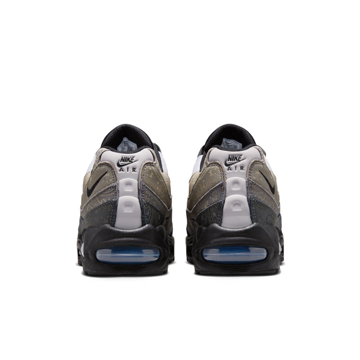 NIKE AIR MAX 95 BIG BUBBLE IR0802-100 "PAISLEY LEATHER" - WHITE/BLACK/LIGHT GRAPHITE/LIGHT CHARCOAL