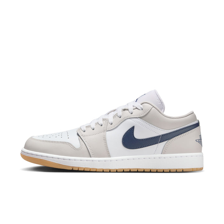 AIR JORDAN 1 LOW 553558-146 "MIDNIGHT NAVY/NUTRAL GREY" - MIDNIGHT NAVY/NUTRAL GREY