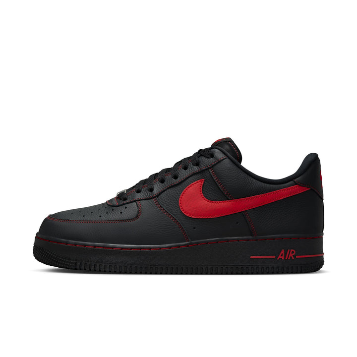 NIKE AIR FORCE 1 '07 LV8 HQ2037-005 "BRED" - BLACK/UNIVERSITY RED