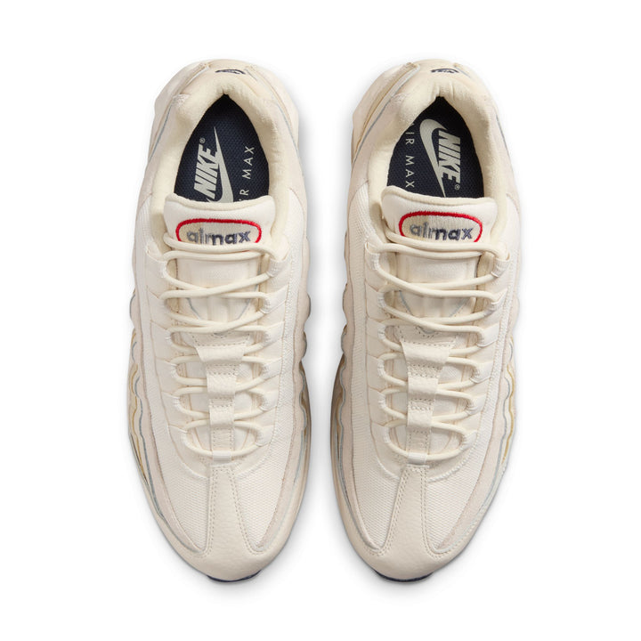 NIKE AIR MAX 95 OG PREMUIM IH4378-110 "BIG BUBBLE PALE IVORY" - PALE IVORY/LIGHT KHAKI/SAIL/UNIVERSITY RED