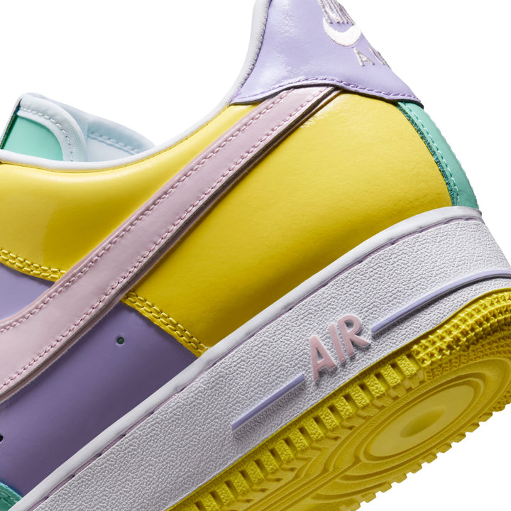 NIKE AIR FORCE 1 '07 IQ9706-701 "EASTER" - YELLOW PULSE/PINK FOAM/HYDRANGEAS/EMERALD RISE/WHITE