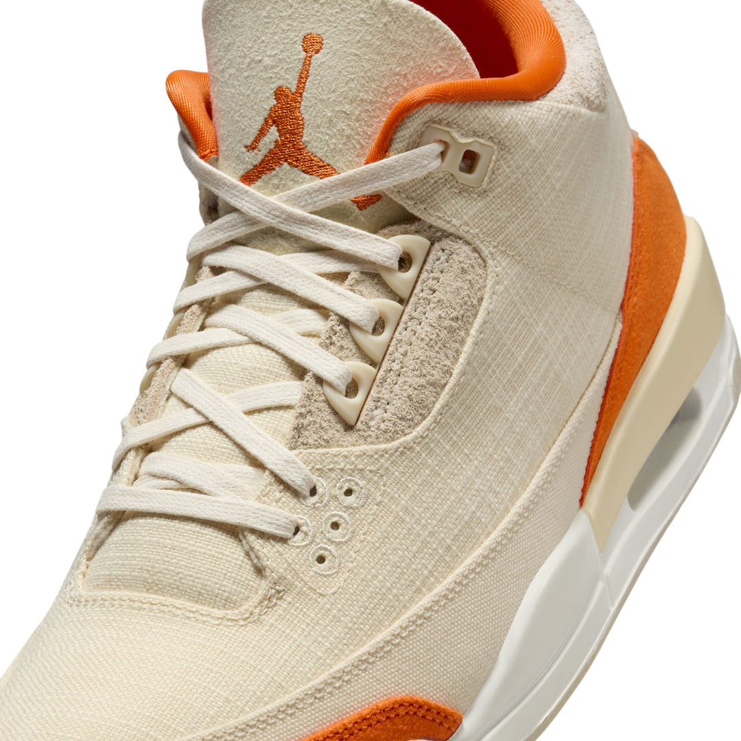 WOMENS AIR JORDAN 3 RETRO IH7694-200 "STARFISH" - FOSSIL/STARFISH/SAIL