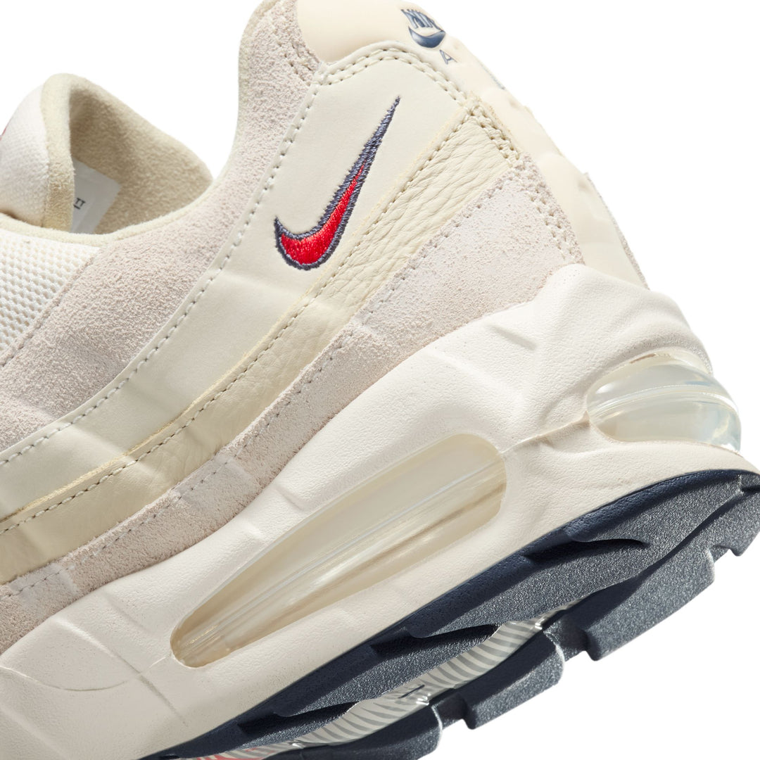 NIKE AIR MAX 95 OG PREMUIM IH4378-110 "BIG BUBBLE PALE IVORY" - PALE IVORY/LIGHT KHAKI/SAIL/UNIVERSITY RED