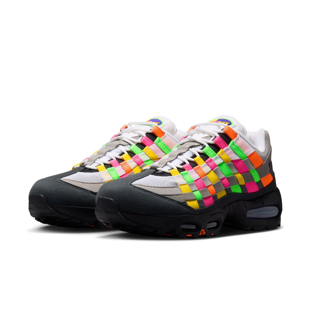 NIKE AIR MAX 95 WOVEN IB3695-100 "MULTICOLOUR" - WHITE/PURPLE DYNASTY