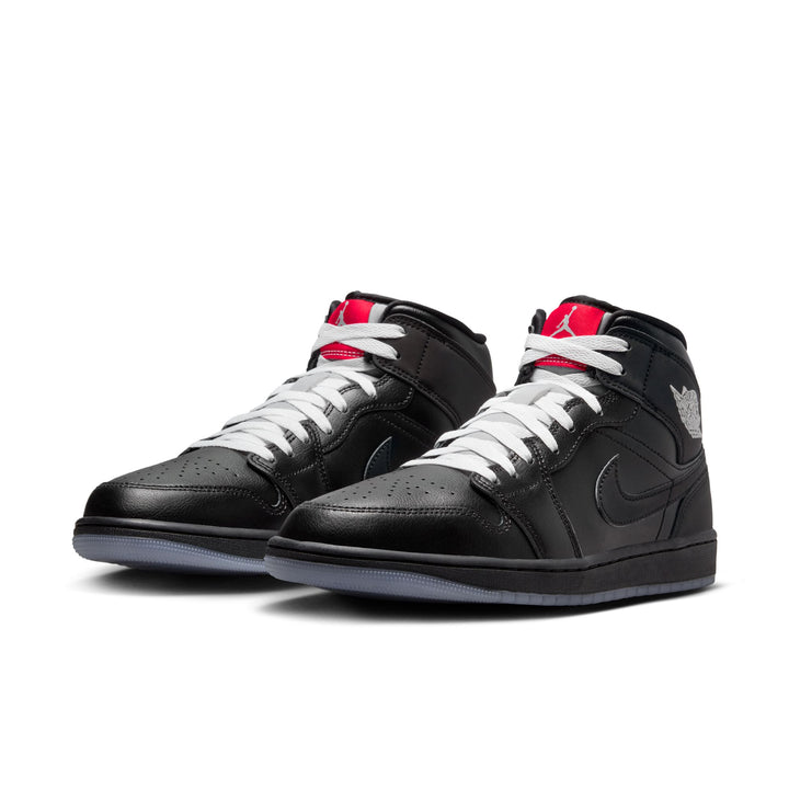 AIR JORDAN 1 MID SE HV5177-010 "BLACK METALLIC" - BLACK/WHITE/WOLF GREY/BLACK