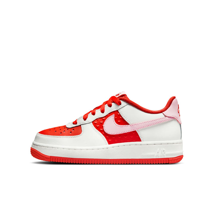 NIKE AIR FORCE 1 GS "VALENTINES DAY" - SAIL/PINK FOAM/COLLEGE GREY